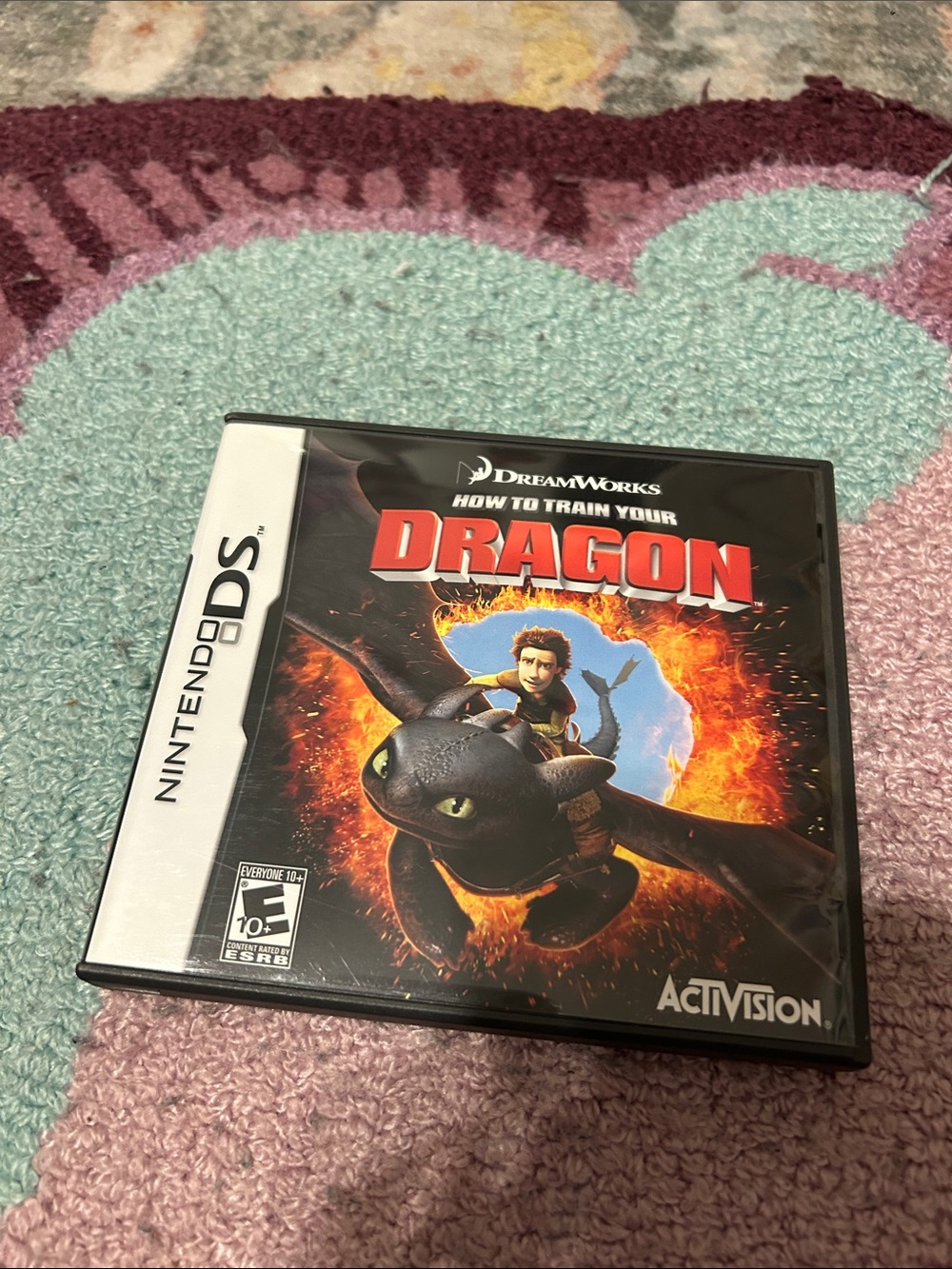 Nintendo DS How to Train Your Dragon - Black & Red Cover